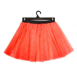 Neónovo oranžová tutu sukňa, veľkosť M/L